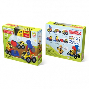 Магнитный конструктор - Строительная техника (Magneticus, BLO-002-04)